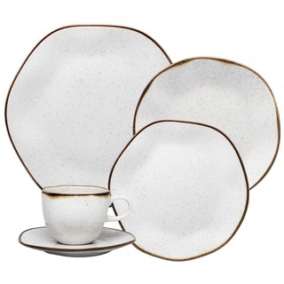 Aparelho De  Jantar E Chá 30 Peças Porcelana Maresia