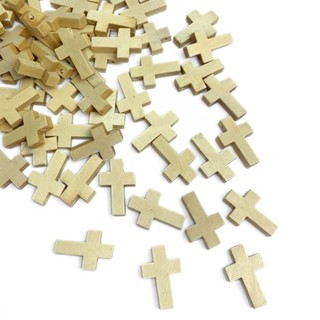 Pingente Cruz de Madeira 22x14mm Cru 100 unidades em Oferta na Shopee