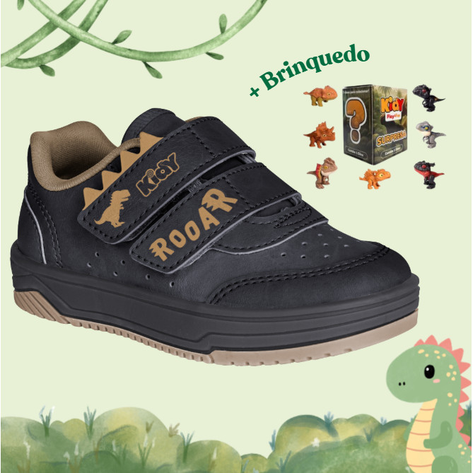 Tênis Kidy Happy Infantil Meninos Confortável Anatômico Flexível Leve Seguro com Calce Fácil em Oferta na Shopee