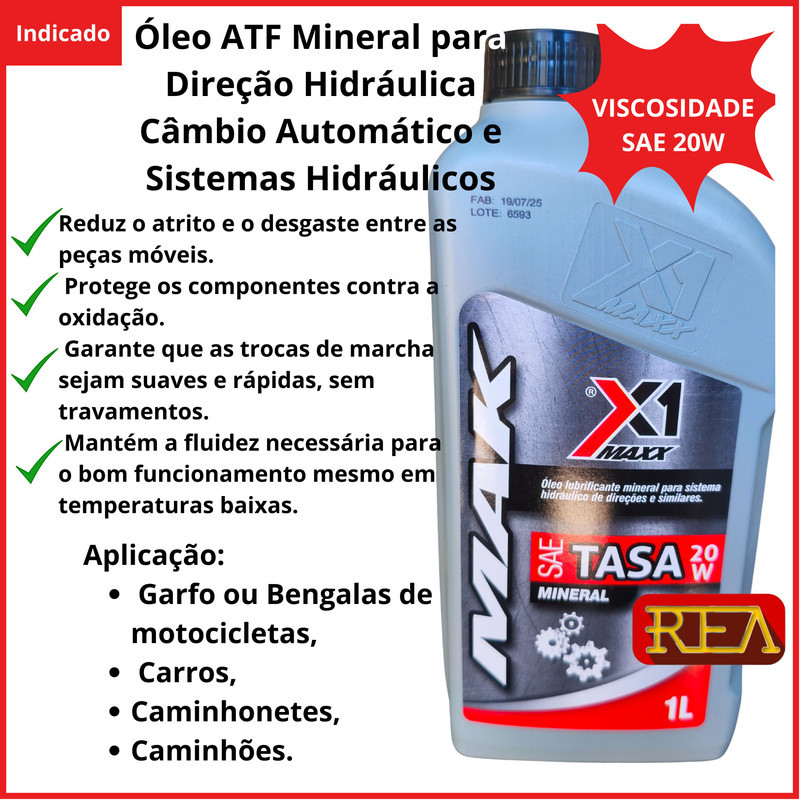 Óleo Fluido ATF para Direçao Transmissão Automática e Hidraulica X1 Maxx Tasa Tipo A 1 litro