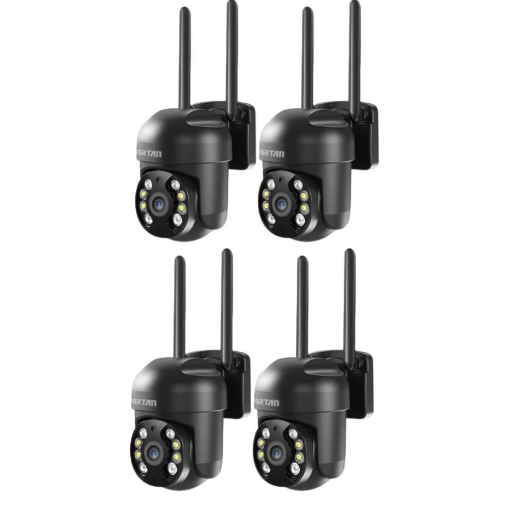 Kit 4 Câmera de Segurança Infravermelho À Prova D'água Yousee Preto
