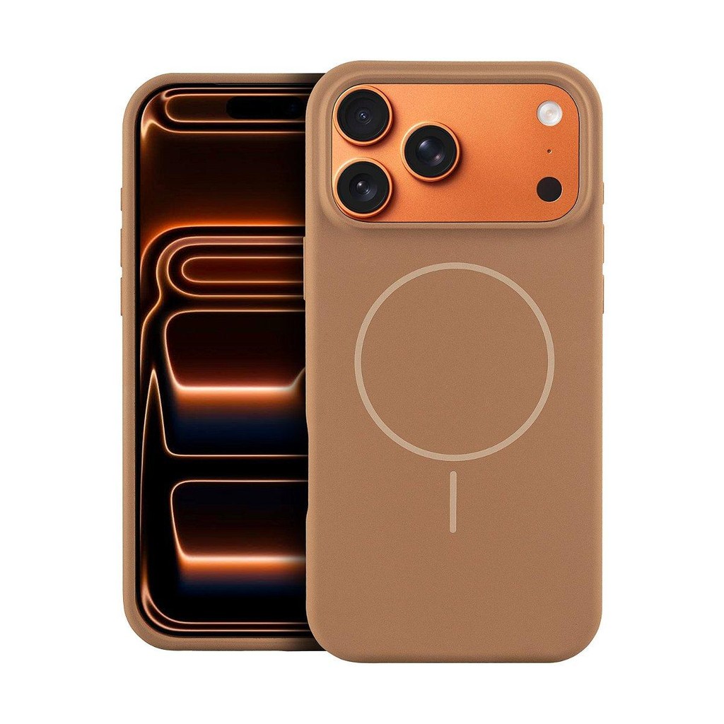 Capa case capinha para iPhone 17 Pro Max - Silicon Liquid Magsafe - Desert - Gshield