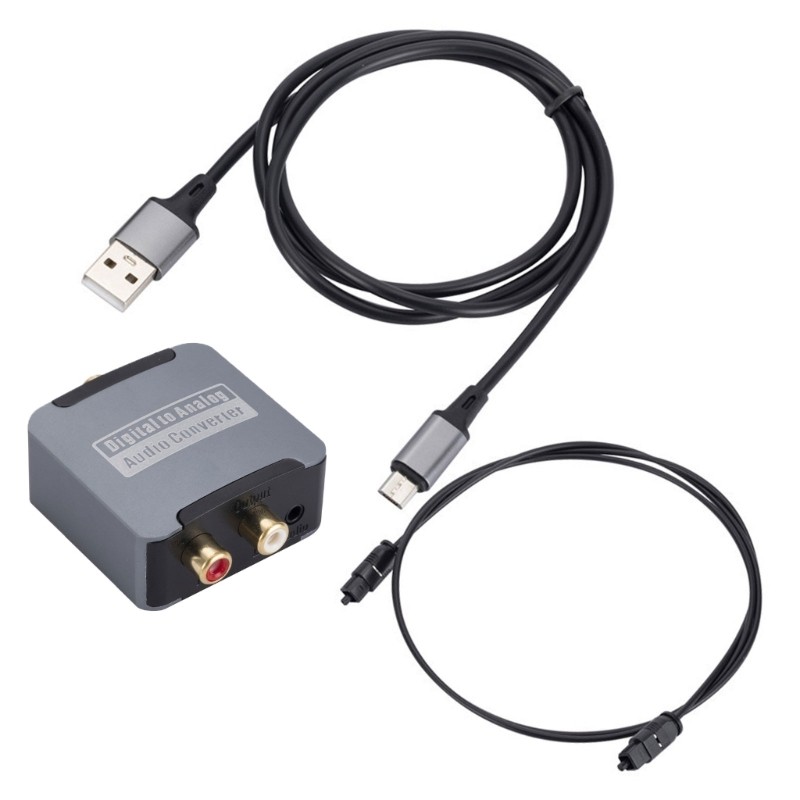 Li * Conversor Digital Para Analógico Som SPDIF Entrada 3 5mm Home Theater