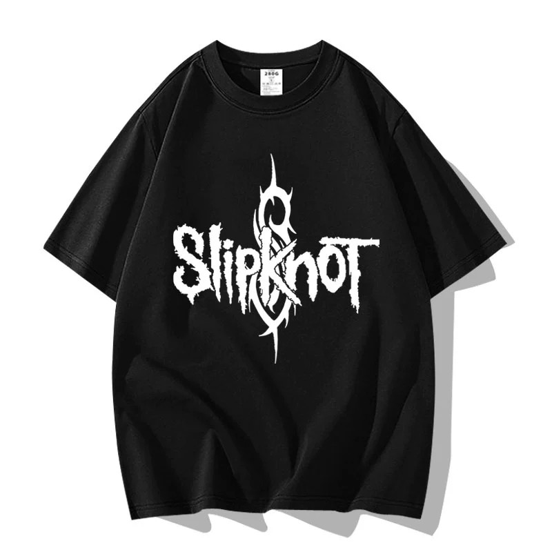 Camiseta Masculina Slipknot Básica Oversized Slipknot Vermelha Algodão Premium Plus Size Streetwear 1