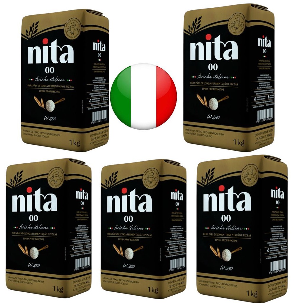 5KG FARINHA ITALIANA 00 PIZZARIA ( NITA ALIMENTOS ) em Oferta na Shopee