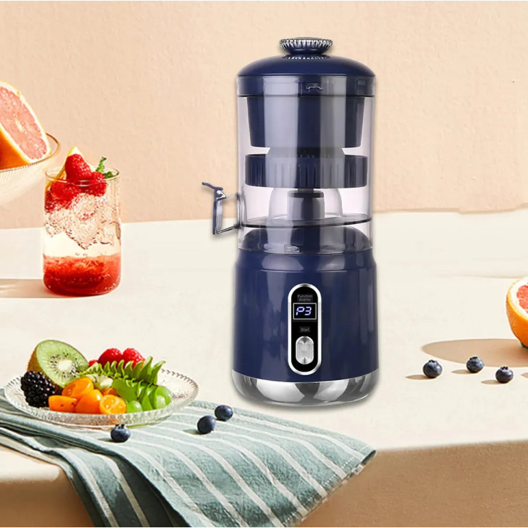 Espremedor De Frutas Elétrico Portátil 600ml Com Display Digital USB