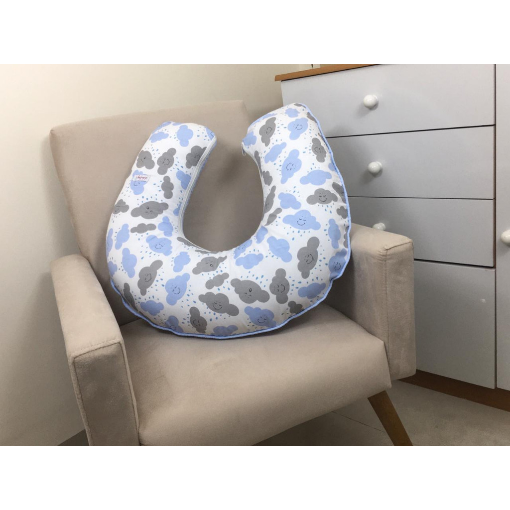 Almofada Para Amamentação Com Zíper Capa Removível Tamanho Grande Alta Qualidade Conforto
