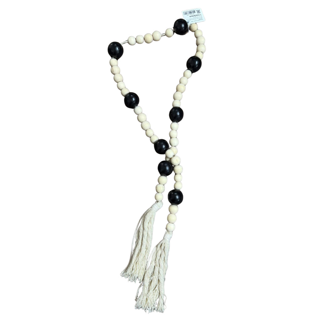 Colar De Mesa Adorno Decorativo Madeira Natural Artesanal 110cm Boho · foto 2