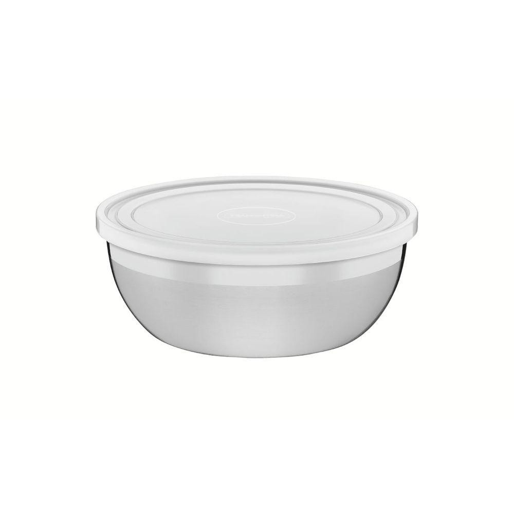 Pote Tramontina Freezinox Redondo em Aço Inox com Tampa Plástica 20 cm 2,2 L em Oferta na Shopee
