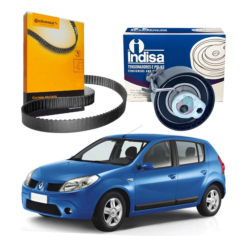 Kit Correia Tensor Sandero 1.0 16v 2007 A 2014 em Oferta na Shopee