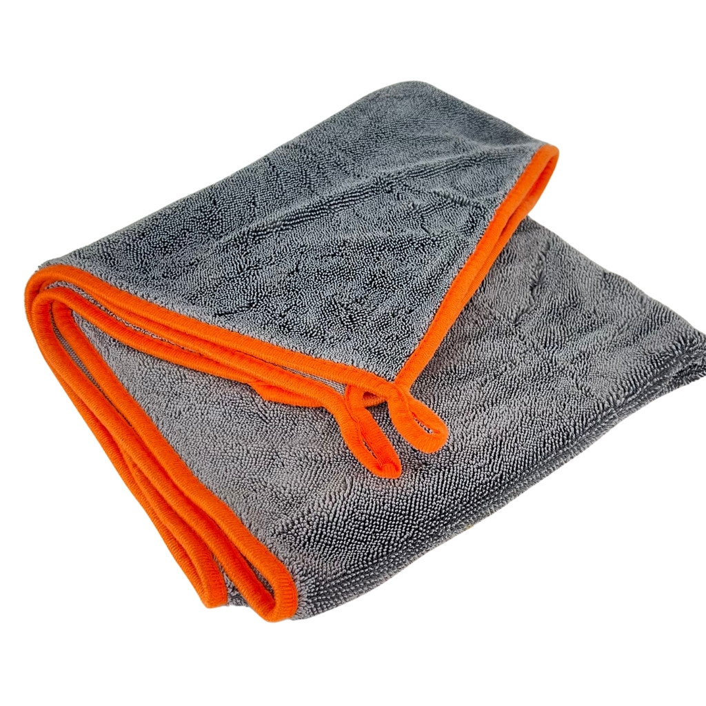 Toalha de Secagem Microfibra Kers Twist Cinza 90x60 600GSM em Oferta na Shopee