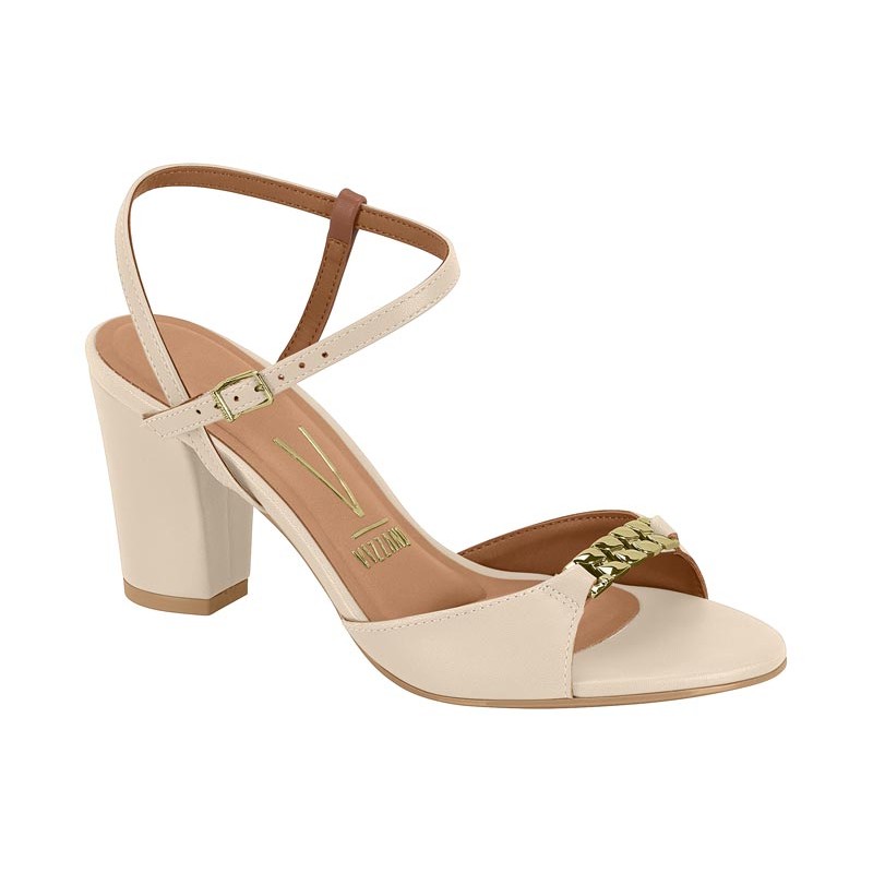 Sandália Feminina Salto Grosso Confortável Vizzano Original em Oferta na Shopee