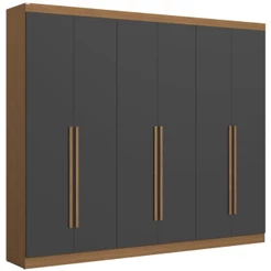 Roupeiro Kappesberg T580 6 Portas 3 Gavetas MDP 230x270x47cm