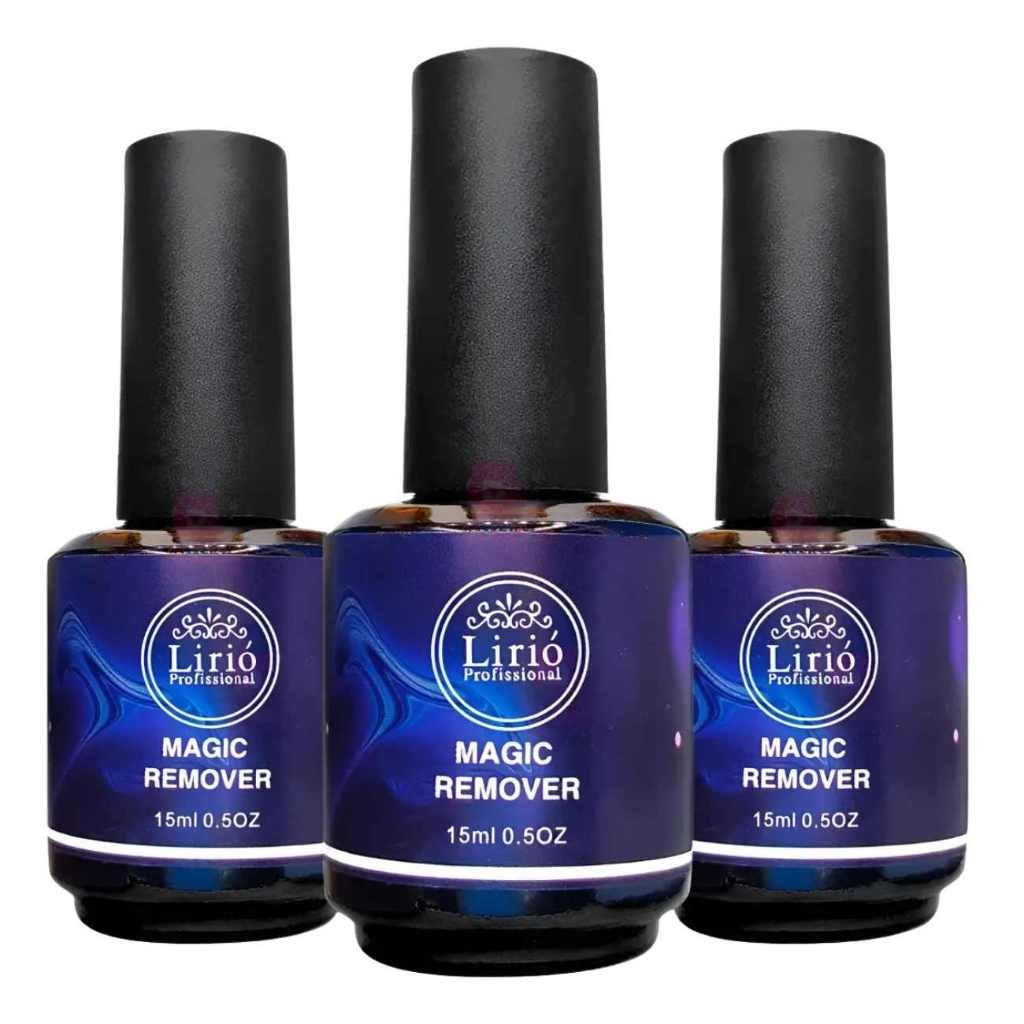Kit 03 Magic Remover Lirió Removedor Esmalte Em Gel Explode Unha