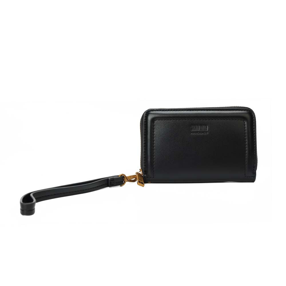 Carteira Santa Lolla Preta Alça de Mão em Oferta na Shopee