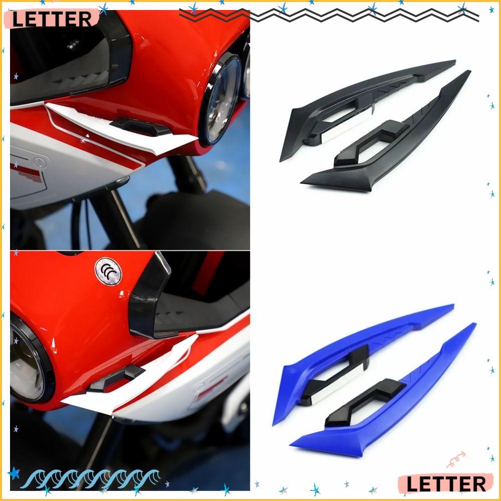 Carta 1 Par De Adesivo De Asa Dinâmica , Acessório De Motocicleta Modificação De Vento