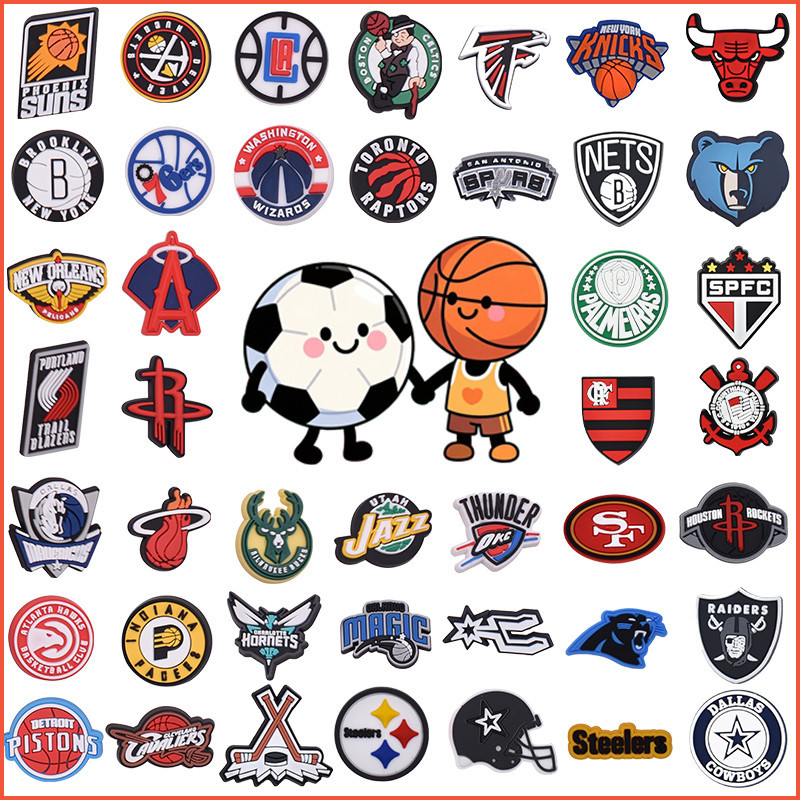 Decoração De Sapato Para Alfinetes De Tamanco , Cartão De Futebol , Botão DIY em Oferta na Shopee