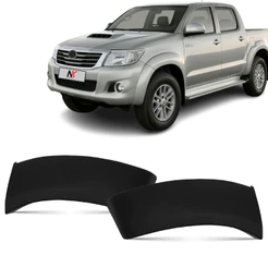 Par / Un Moldura Vão De Roda Dianteiro Hilux 2012 2013 2014 2015 Pick Up 1ª Linha Novo