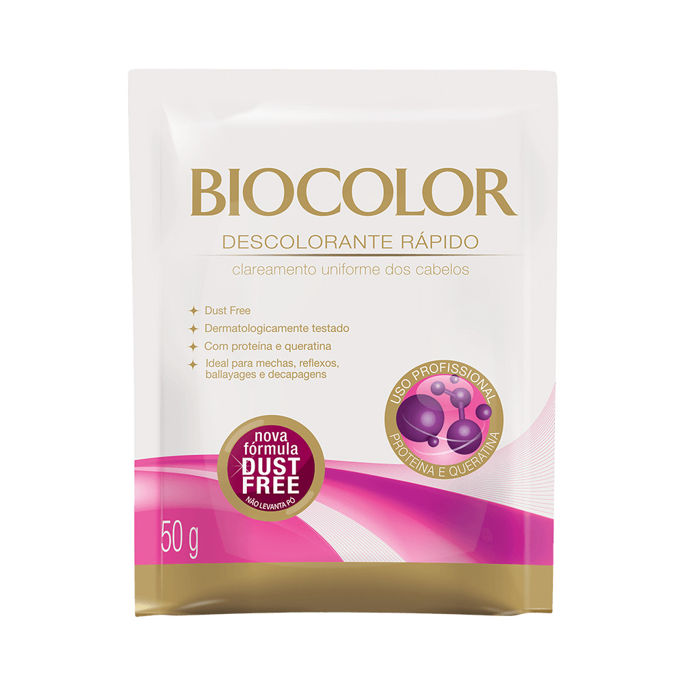 Descolorante Biocolor Protetor Queratina 50g em Oferta na Shopee