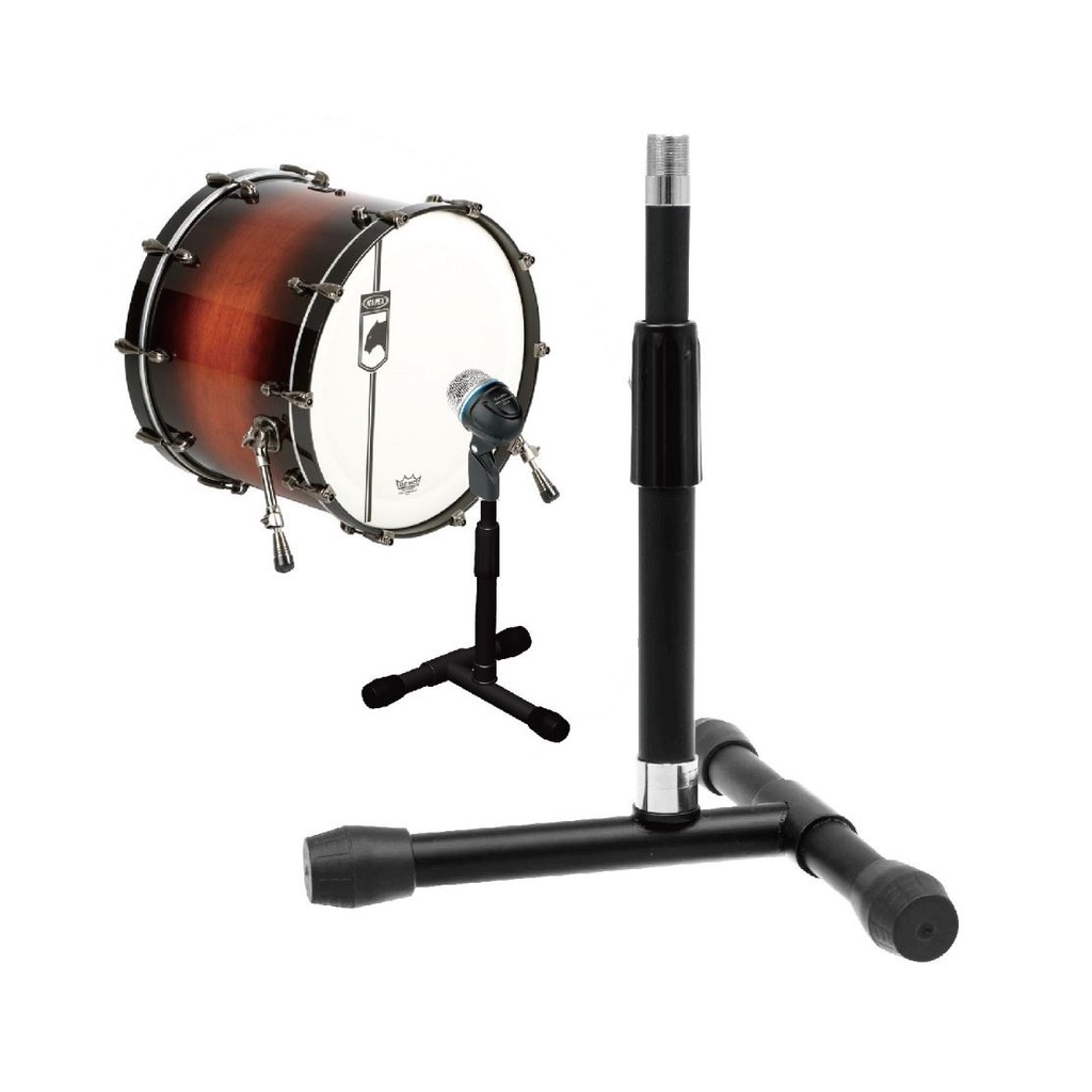 Mini Pedestal P/Microfone Bumbo Bateria Cajon Amplificador
