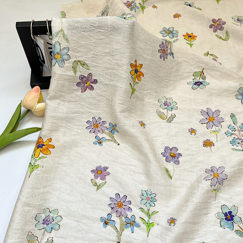 Tecido Jacquard Tencel macio feminino Cheongsam vestido tecido artesanal faça você mesmo