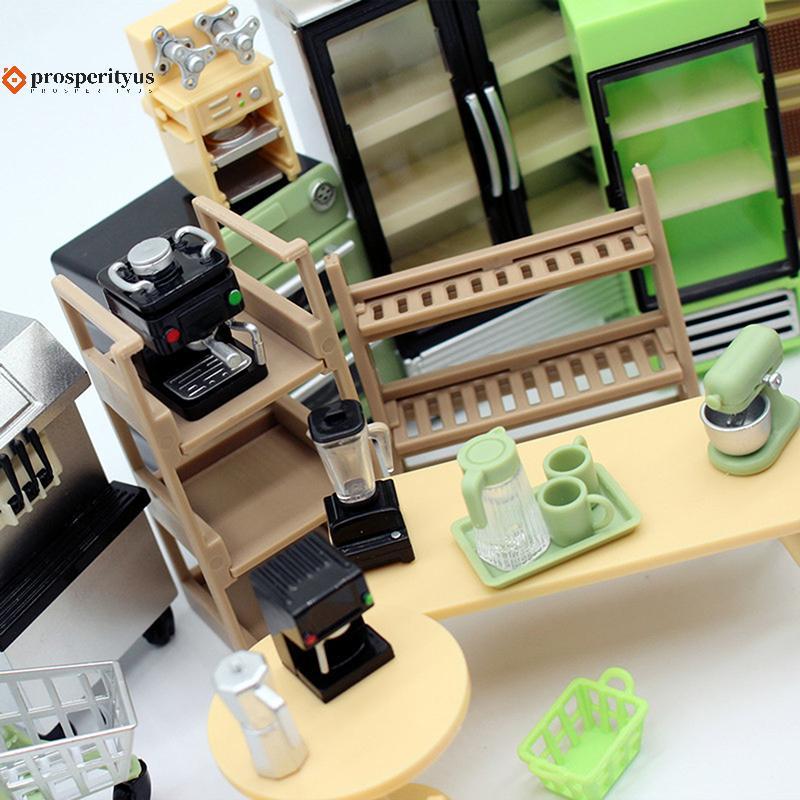 [PPTS] 1 : 12 Casa De Bonecas Em Miniatura Grade Espaço Mini Espremedor Suprimentos De Cozinha Modelo De Cena Decoração