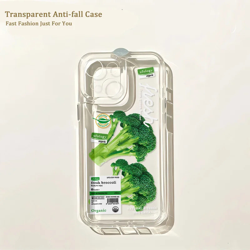 Capa de Telefone com Padrão de Vegetais Verdes para Samsung Galaxy S25 S24 S23 S22 S21 S20 FE Note20 Note10 Edge Plus U