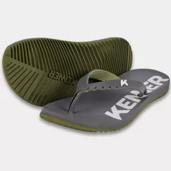 Chinelo Kenner Red Masculino - Cinza e Verde Escuro