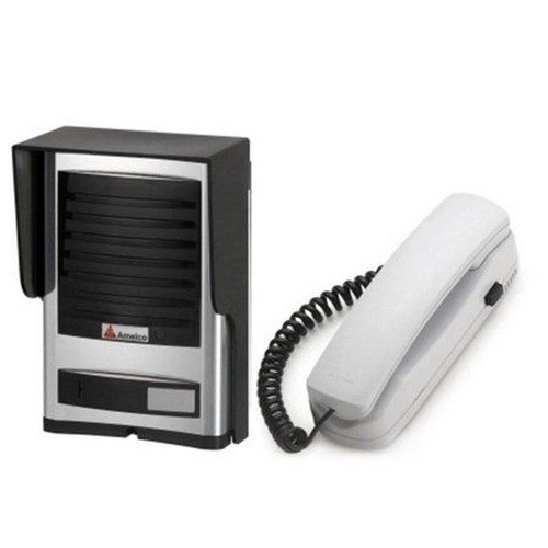 Interfone Porteiro Elétrico Mini Branco HDL AML40 Compacto para Casa com Acionamento Prático