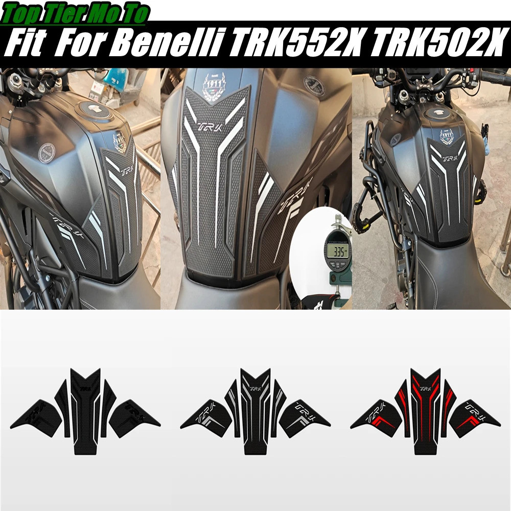 Apto Para Benelli TRK552X TRK 502X Protetor Anti Deslizamento Almofada Do Tanque Adesivo Espinha De Peixe Remendo Gás Jo