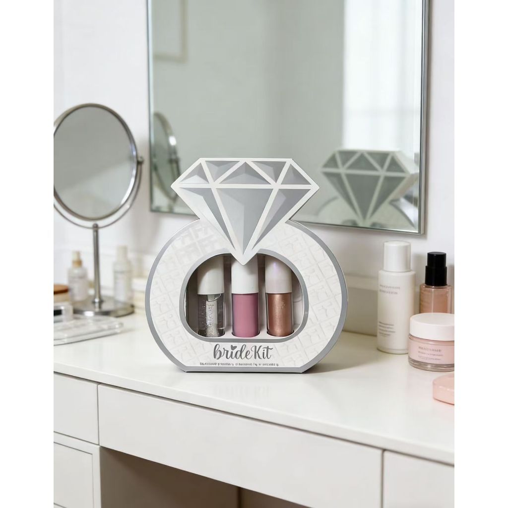 Kit Iluminador e Blush Líquido FRAN Bride 3 em 1 – Lip, Blush e Shine