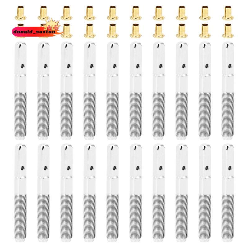 [Rápido D] 20 Peças De Pinos De Afinação De Harpa De Lira Com Rebites Definidos Para , Instrumento Musical De Cordas Peq
