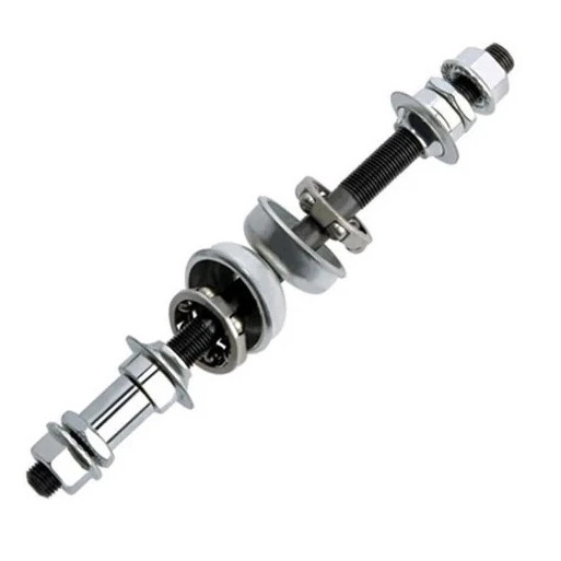 Eixo Traseiro Completo Com Caixa e Colar Rosca 3/8 x 175mm - Aço Reforçado P/ Bicicleta de Marcha — imagem 2 de 2