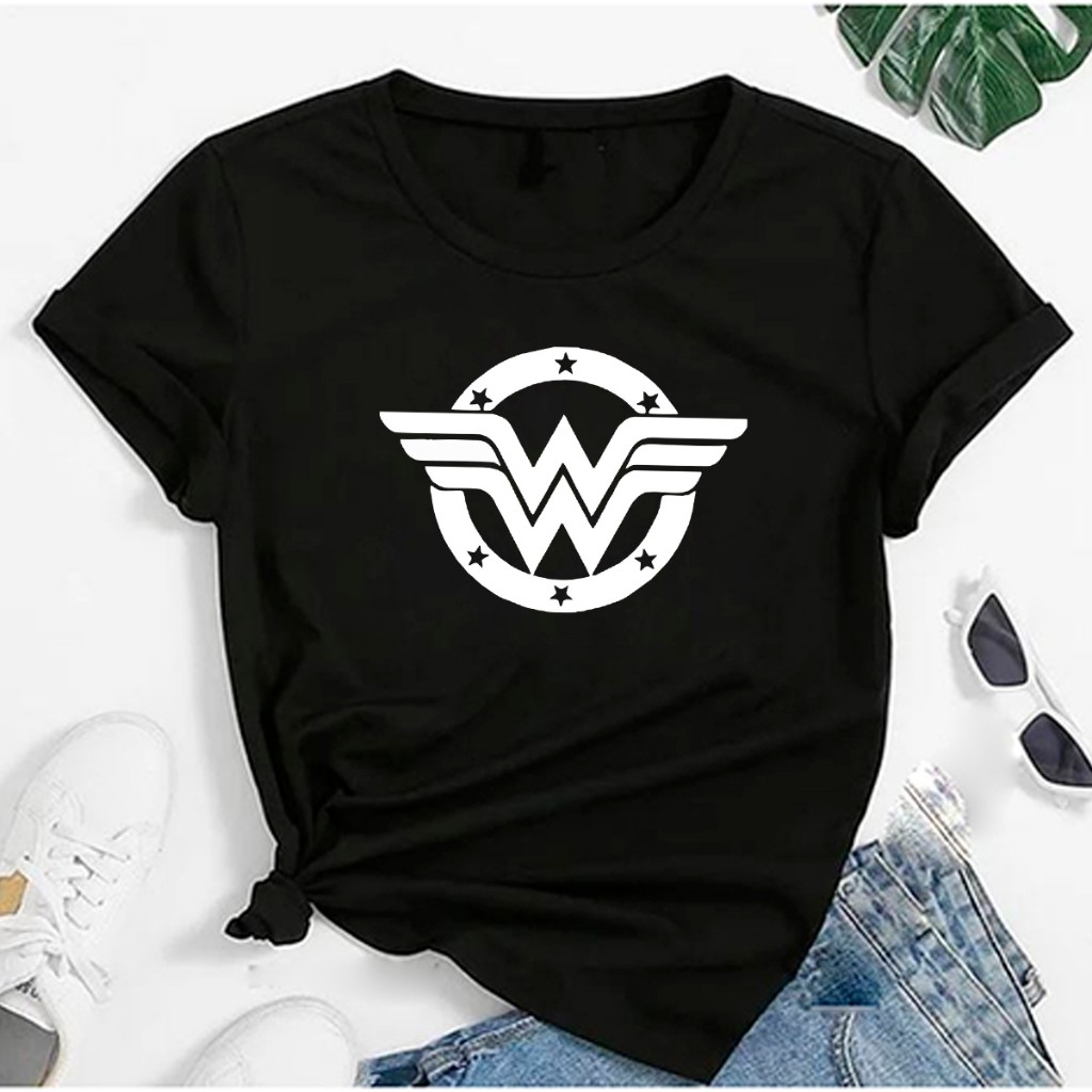 Camiseta Camisa T-Shirt Estampa Linda Mulher Maravilha Feminina Blusa Blusinha 100% Algodão Super Herói Básica Casual