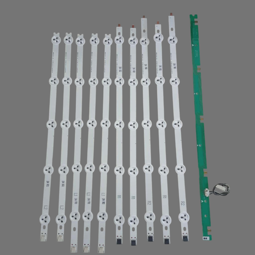 Kit C/10 Barras Led Compatível 42ln5400 42ln5700 42la6200