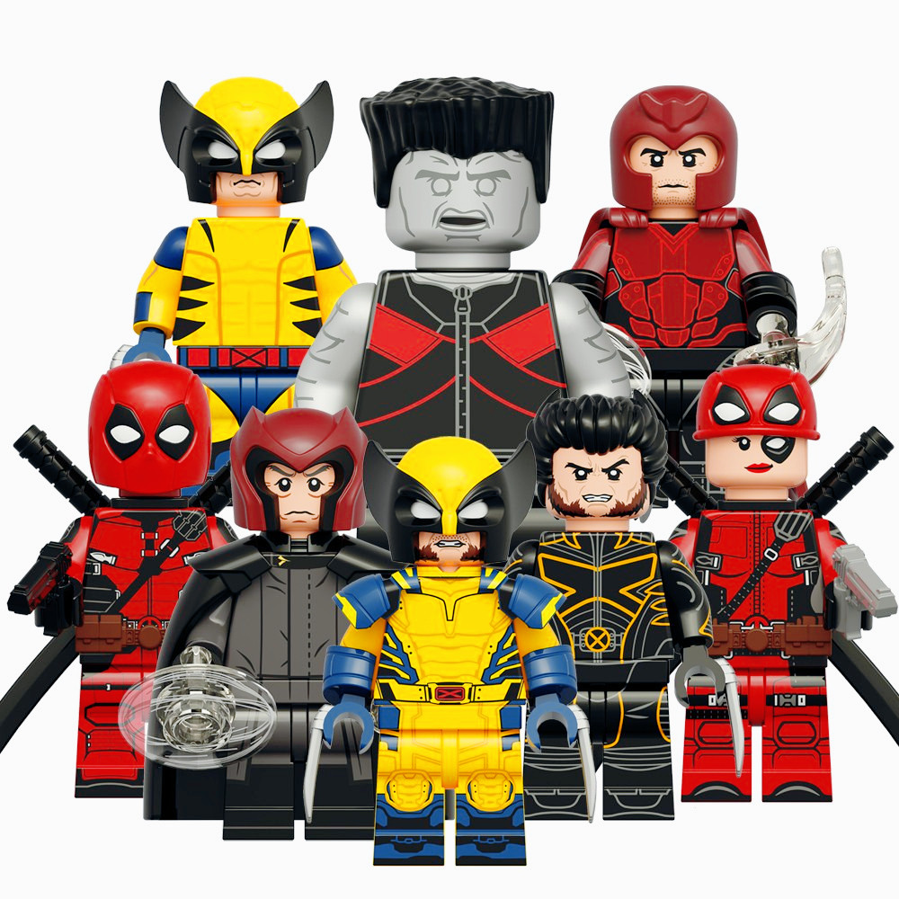 Colisus Magneto Apocalipse Wolverine E Deadpool Blocos De Construção Figuras Brinquedos Para Crianças KT1076