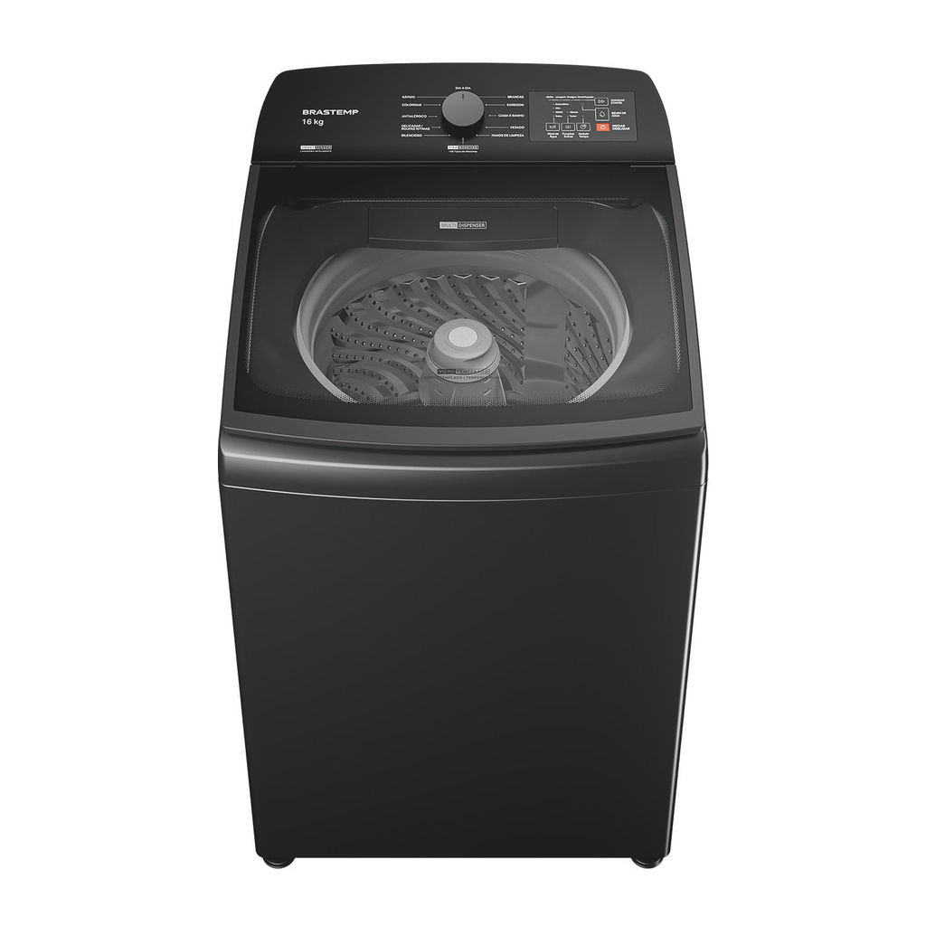 Máquina de Lavar Brastemp 16Kg ​Cinza Platinum com Ciclo Tira Manchas Advanced e Smart Sensor - BWF16A9