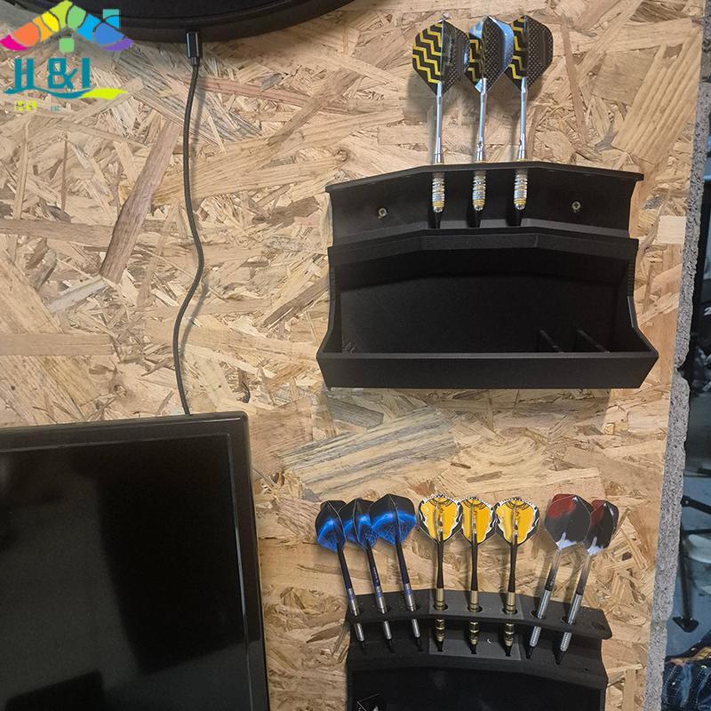Armazenamento De Dardo Multifuncional E Display Ra Com Parafusos-Suporte De Rolamento De Carga Resistente De Dupla Utili