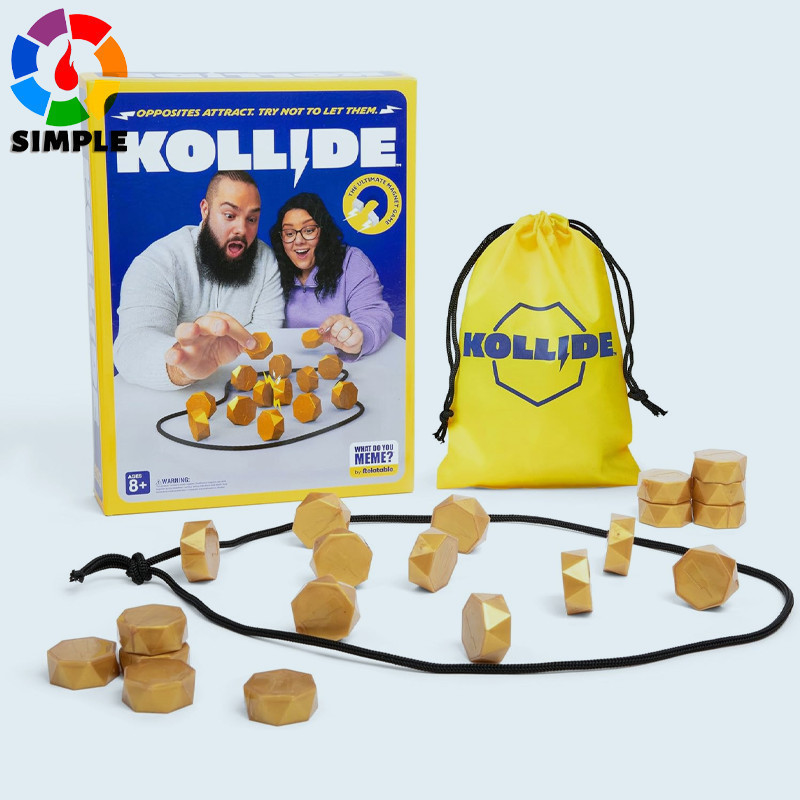 Kollide by Relatable, Exciting Magnetic Game for Family Game Night, Fun 2 Player Games for Kids, Includes 1 Rope, 20 Mag