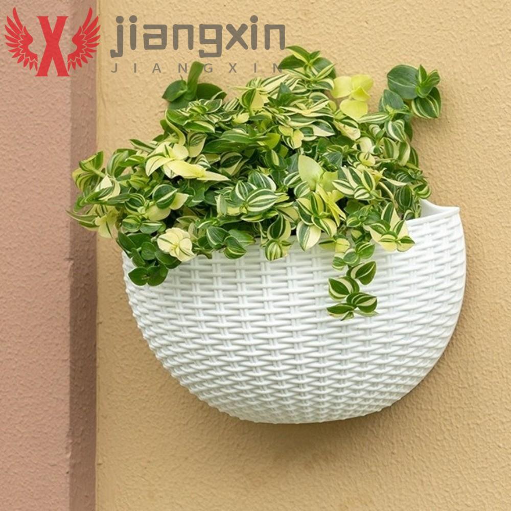 Vaso De Flores Suspenso JIANGXIN , Cesta De Suspensão De Parede Resistente Ao Desgaste De Tecelagem De Vime De Plástico