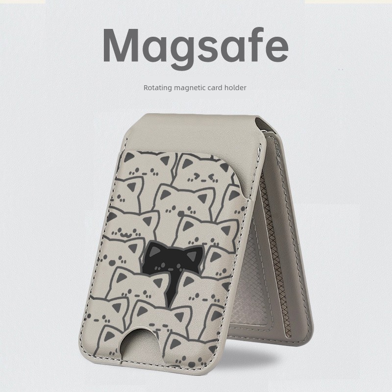 carteira magsafe Suporte para cartão de eixo rotativo magnético Fullton magsafe