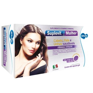 Suplevit Mulher Vitamina Cabelos e Unhas 60 Cápsulas em Oferta na Shopee