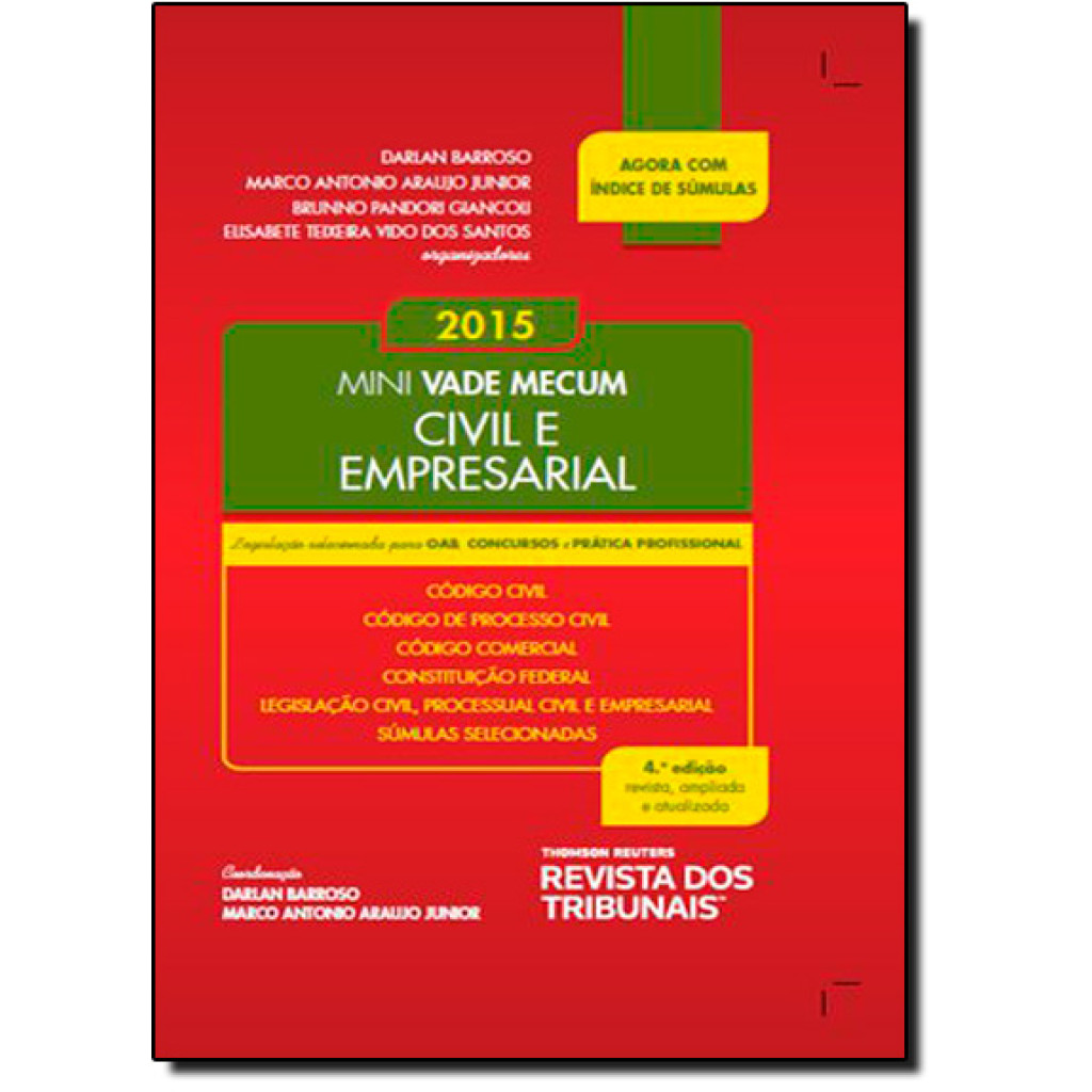 Mini Vade Mecum Civil e Empresarial: Legislação Selecionada Para Oab, Concursos e Prática Profissional - 2015