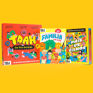 Combo Diversão em Família - Ideal para famílias, Pais e filhos, jantas, noites divertidas
