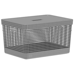 Cesto Grid com Tampa 20L Chumbo - Ou