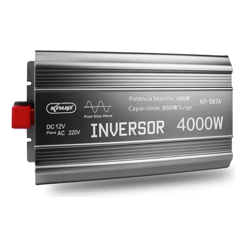 Inversor De Tensão Com Visor 4000w 12v/220v Onda Senoidal