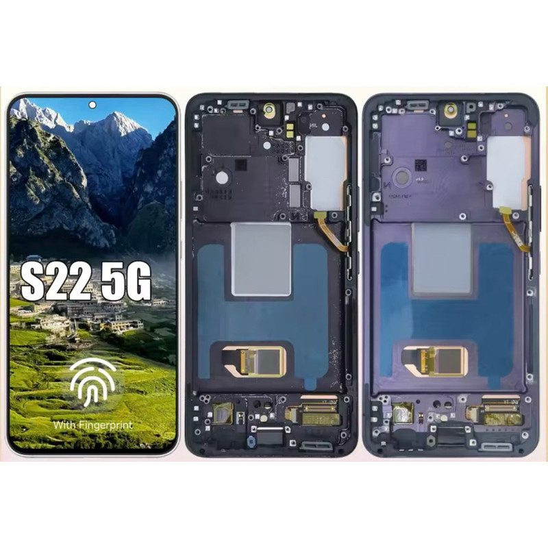Tela Frontal Lcd Touch Display Compativel Samsung Galaxy S22 5g Sm-s901b Amoled 