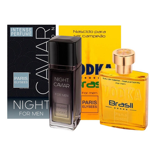 Kit 1 Night Caviar + 1 Vodka Brasil Amarelo - Paris Elysees