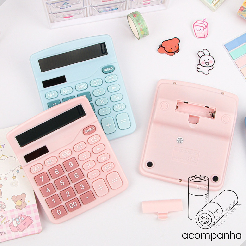 Calculadora De Mesa Simples 12 Digitos Pronta Pra Usar