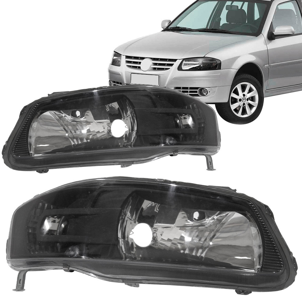 Par Farol Gol G4 2005 2006 2007 2008 2009 2010 2011 2012 2013 2014 Máscara Negra em Oferta na Shopee